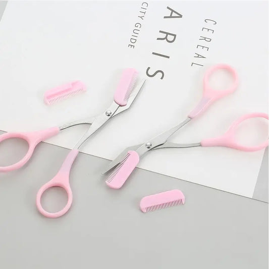 BrowTrim Pro – nożyczki do brwi z grzebykiem (zestaw 2 szt.)