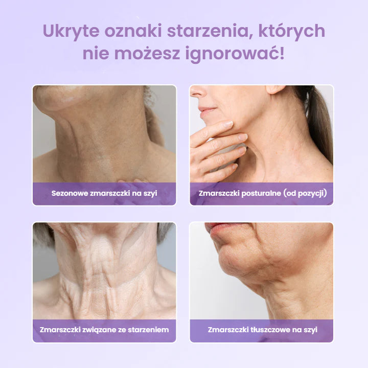 Przeciwzmarszczkowy plaster na szyję z peptydami