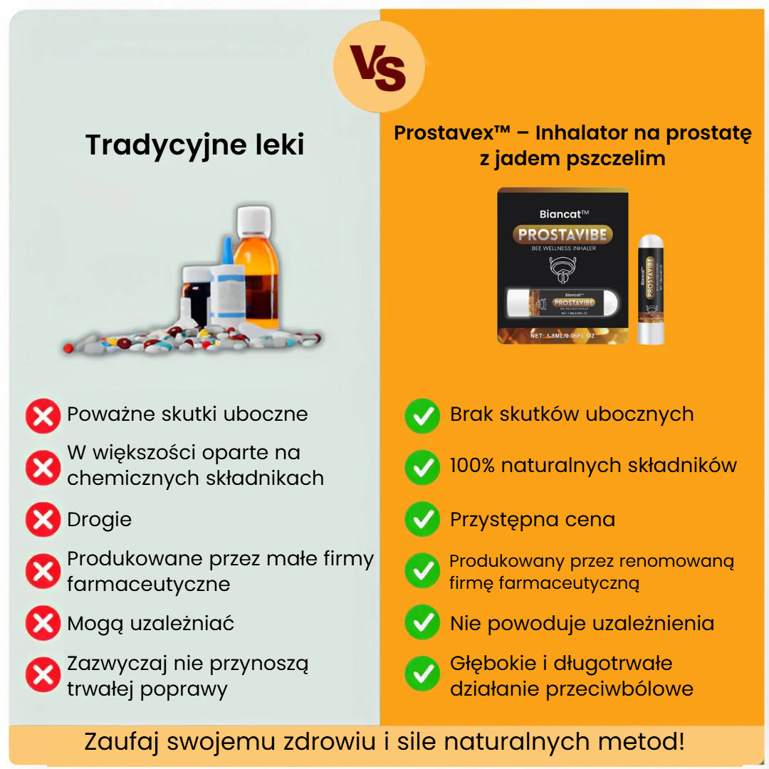 Prostavex™ – Inhalator na prostatę z jadem pszczelim | Odzyskaj erekcję w 3 minuty!