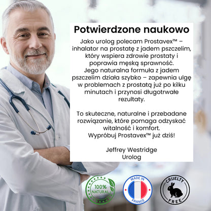 Prostavex™ – Inhalator na prostatę z jadem pszczelim | Odzyskaj erekcję w 3 minuty!